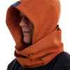 MOE zero waste wear recycled wool hoodie pumpkin orange Idja