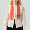 MOE zero waste wear: silk scarf.11, saffron orange