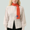 MOE zero waste wear: silk scarf.11, saffron orange
